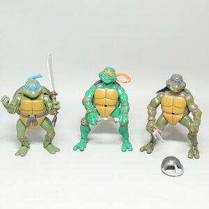 Vintage Ninja Turtles Figure Bundle Leonardo Donatello Michelangelo